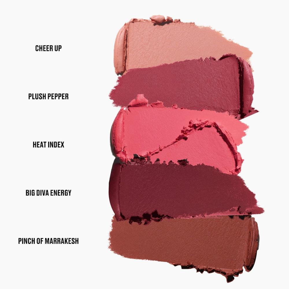 Mac Cosmetics Glow Play Cushiony Lightweight Buildable Blurring Blush Big Diva Energy Intense Reddish Burgundy