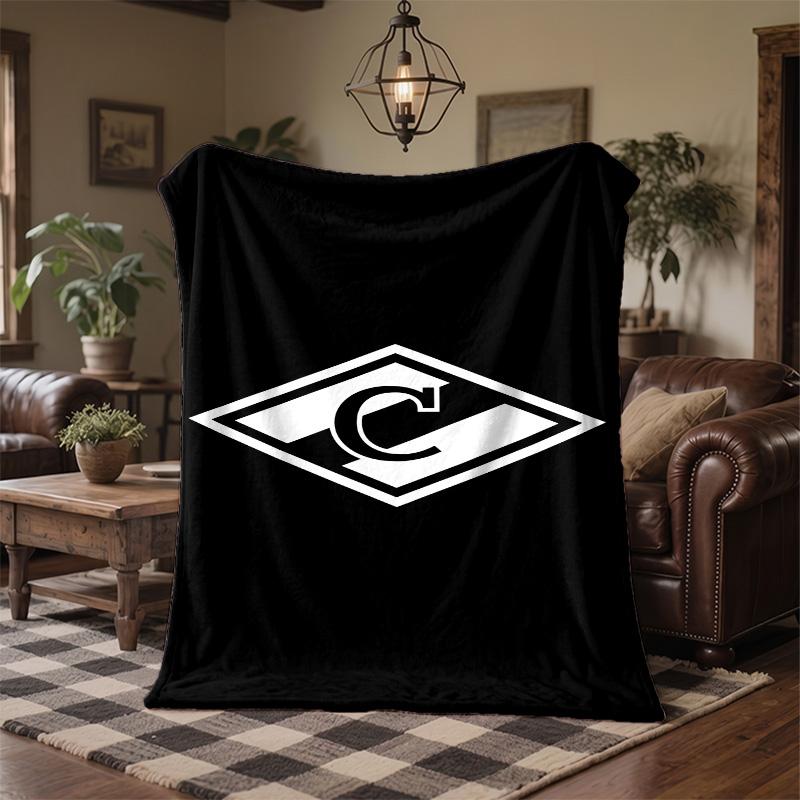 Spartak Moscow Print Flannel Blanket Soft Warm Sofa Bed Throw Blanket For Home Office Bedroom