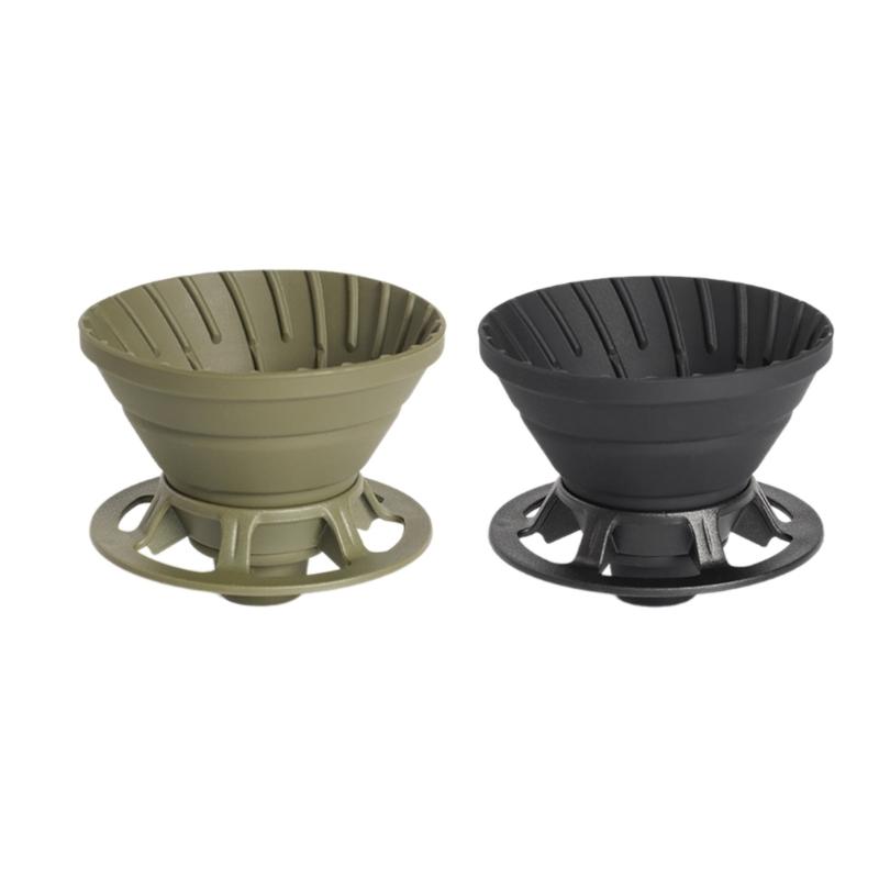 

Silicone Coffee Drip Filter Cup Campings Coffee Drippers Coffee Making Tool зелёный