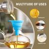 Car Engine Funnel Universal Silicone Liquid Funnel Washer Fluid Change Foldable Portable Auto Engine Oil Petrol Change Funnels