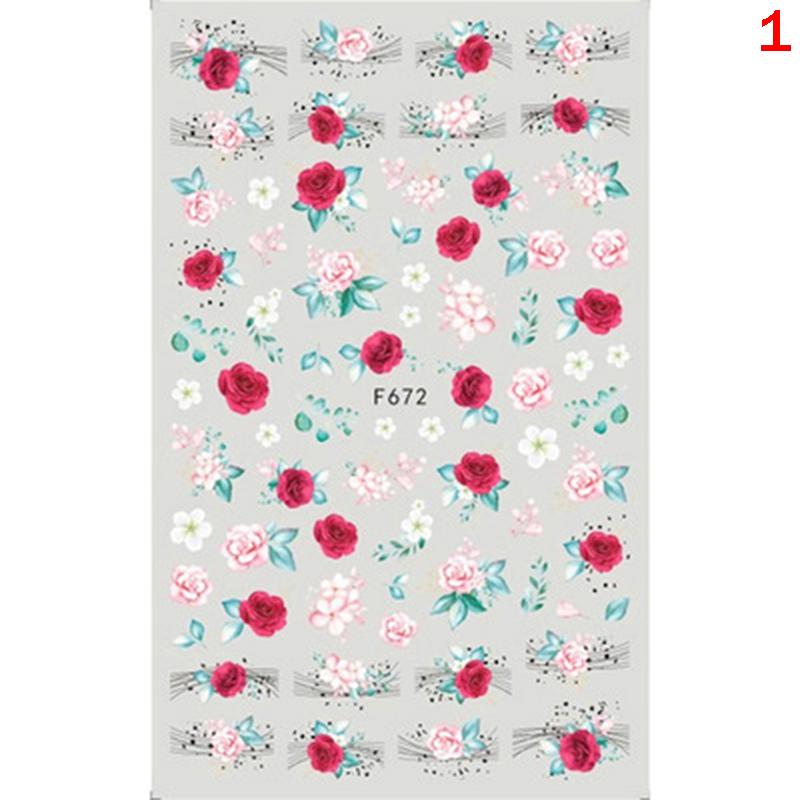Holographic Butterflies Nails Art Manicure Stickers Flowers Nail Decoration
