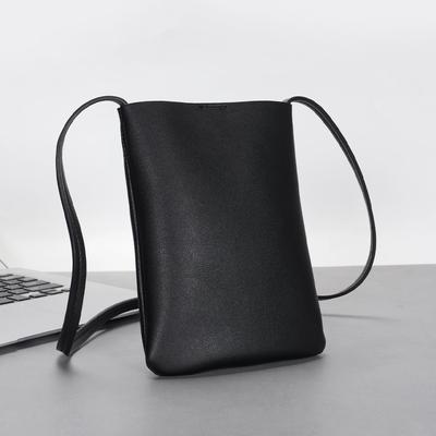 Damen Leder Kleine Umhängetasche Schwarz Handy Tasche Leichte Mode Schultertasche Damen Reise Geldbörse
