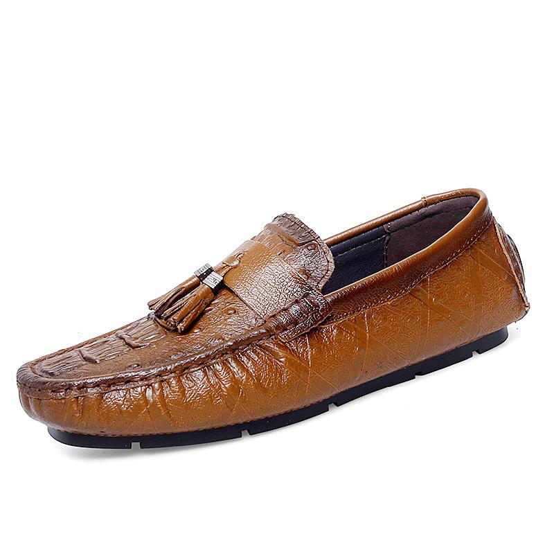 2026 Handmade Loafers For Men Luxury Designer Genuine Leather Man Moccasins Mens Driving Shoes Male Casual Shoe Slip On Flats