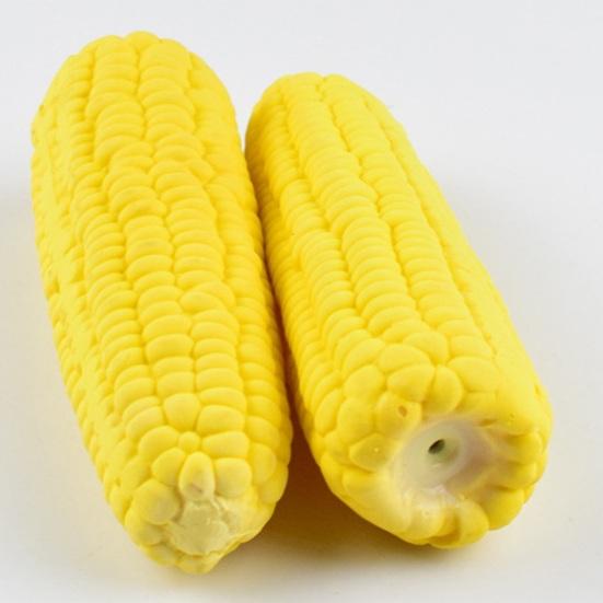 Yousheng Corn-shaped Dog Chew Toy Interactive Squeaky Corn Stick Teeth Cleaning Toy Funny Pet Sound Toy for Small Medium Large Breed