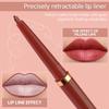 Wasserfester Matter Nude Lipliner Hohe Pigmentierung Geschmeidiger Lippenstift Lipgloss Perfekt für Valentinstag & Alltags-Make-up