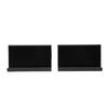 2PCS Stainless Steel Business Cards Holders Desktop Credit Name Card Display Organizers for Office Home Daily Use Black