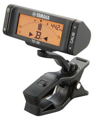 YAMAHA ir lengvas tiuneris Paprastas ir ekranas bei valdymas Ekrano orientaciją galima laisvai reguliuoti TD-38L Itin kompaktiškas spaustukas