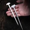 Japanese Style 304 Stainless Steel Eel Spike Sushi Shop T Shape Needle Fish Eel Nail for Restaurant Cuisine Cooking Kitchen Tool