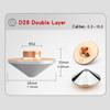 Single Layer Double Chrome Plated Layers H15 M11 for Precitec WSX Fiber Cutting Head D28 Laser Nozzle Ultrarayc Cutting Head