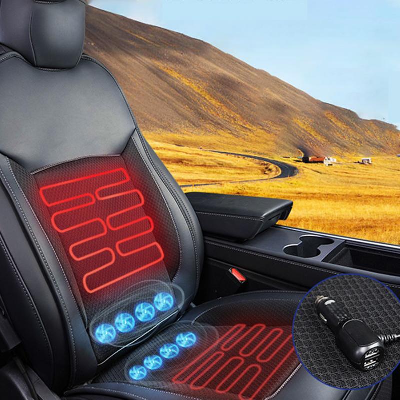 For Tesla Model 3Y Ventilated Heated Seat Cushion Summer Cooling Winter Heating Seat Backrest Ventilated Mad Automotive Interior