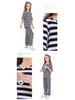 Pinse Kids' Unisex Black & White Striped Prisoner Costume