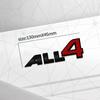 3D Auto Metal ALL4 Badge Car Rear Trunk Emblem Sticker LOGO Decor For R58 R55 R56 R59 F60 F56 R57 F57 F54 F55 PACEMAN Clubman