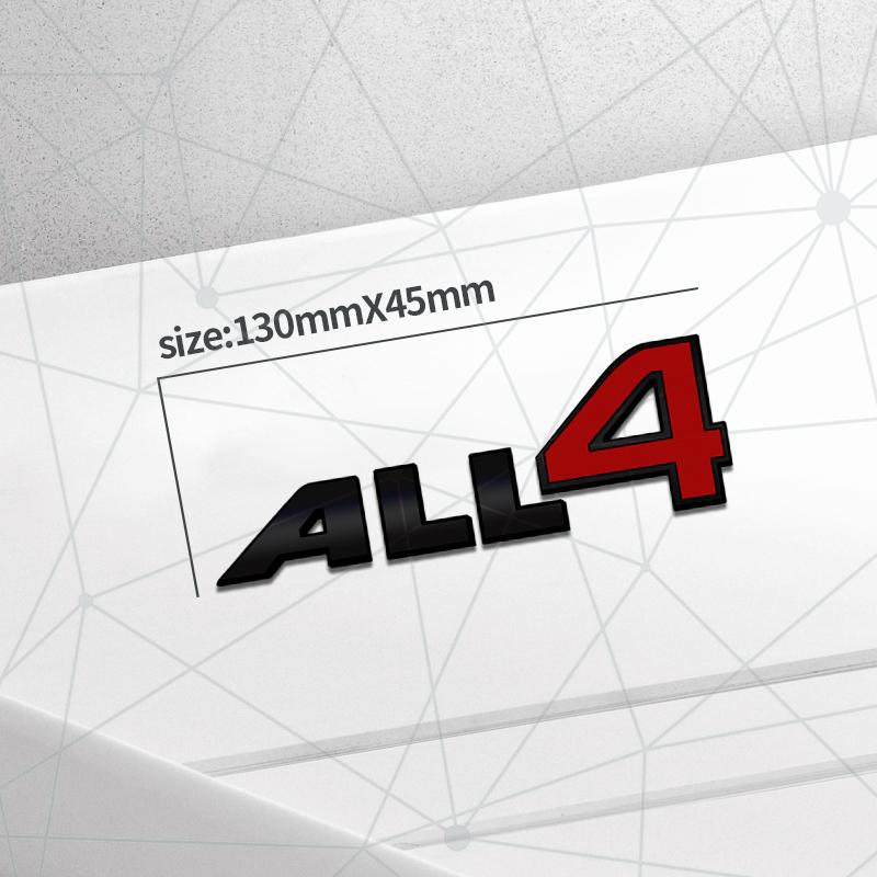 3D Auto Metal ALL4 Badge Car Rear Trunk Emblem Sticker LOGO Decor For R58 R55 R56 R59 F60 F56 R57 F57 F54 F55 PACEMAN Clubman