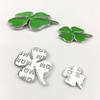 Emblema Metallico Universale Portafortuna per Auto Adesivo Indicatore Laterale Adesivo 3D Quadrifoglio per Auto Etichetta Laterale per Carrozzeria Copri Graffi Regalo