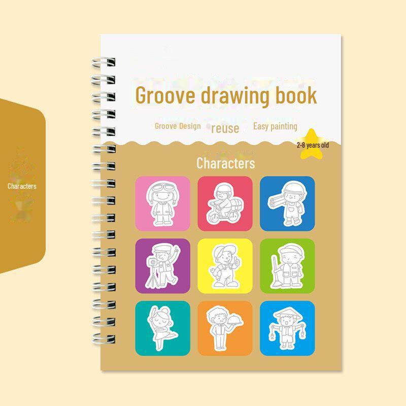 "Simple Drawing & Calligraphy Practice Book for Children Aged 2-8"