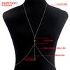Simple Summer Sexy Body Bikini Chest Chain Harness Chain Jewelry Charm Body Necklaces Chain For Women Fashion Jewelry Gift