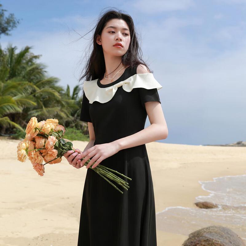 Plus Size Ruffle Hem A-Line Midi Dress