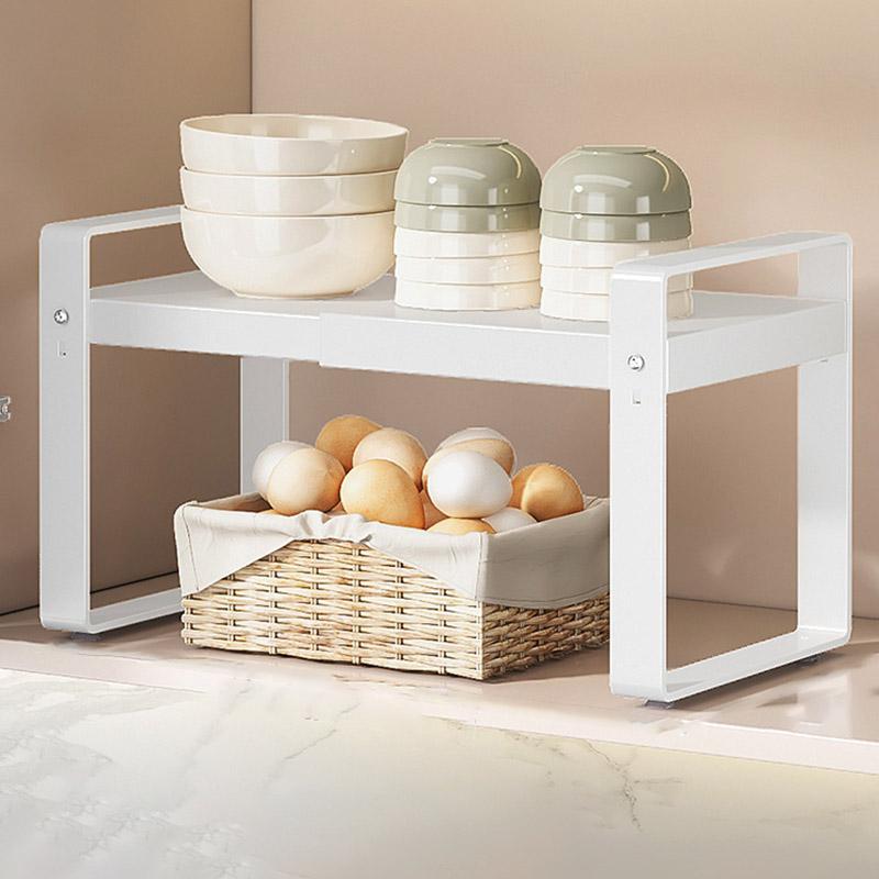 

006-ZWJ-70139A-WH Cabinet Storage Shelf Household Countertop Storage Rack for Kitchen Spice Microwave A