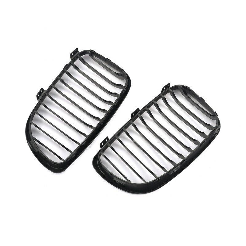 Rhyming Car Nierengrill Dual Single Slat Black Sport Racing Grille für BMW 1er E81 E82 E87 E88 2008–2013 Auto