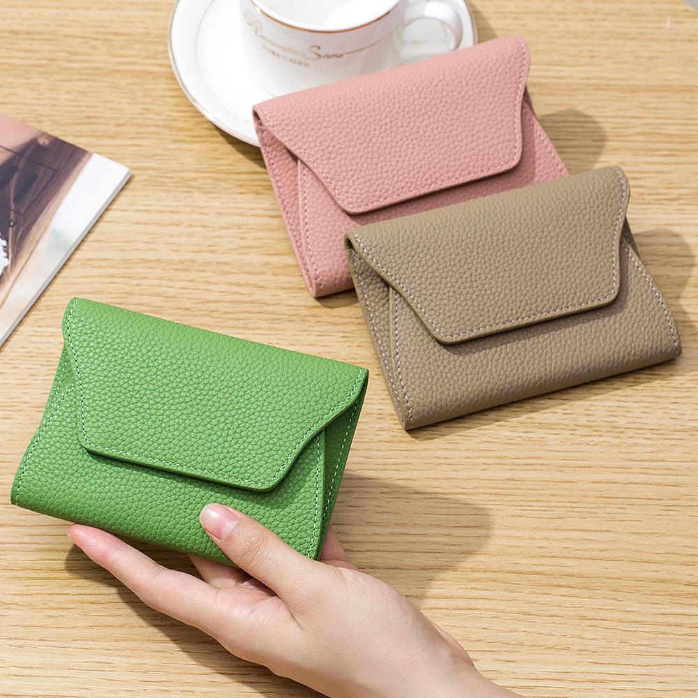 Zency Women's Genuine Leather Wallet Case Small Fashin High Quality Credit Card Bag Money Bags Female Coin Purse Organizer Pouch