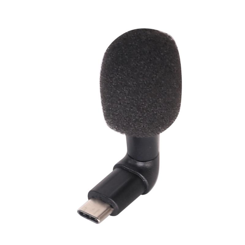 Portable Video Microphone Mic Type-c/3.5mm Plug Active Noise Reduction Outdoor Video Shooting for Ideal for Conference