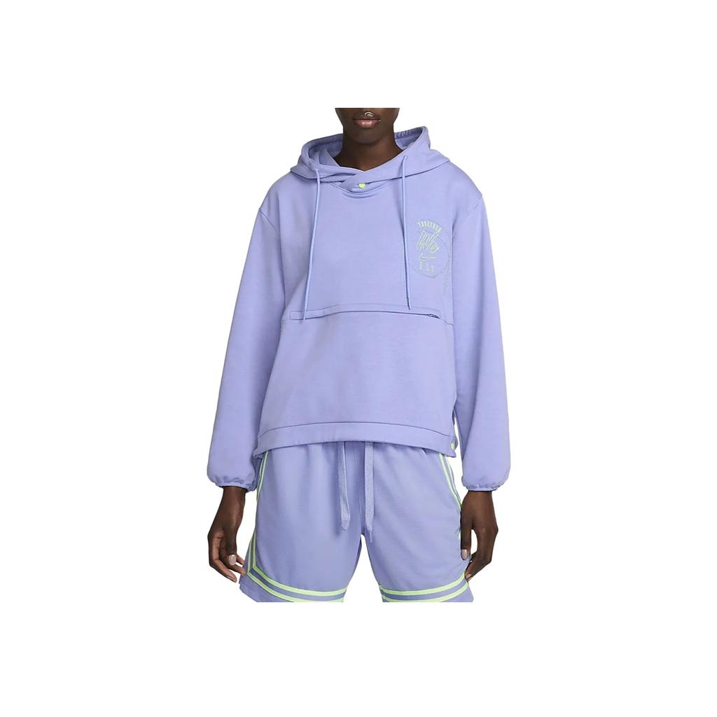 New Nike Sports Lifestyle Collection Dri Fit Sweatshirt Women's Purple DQ6771-569