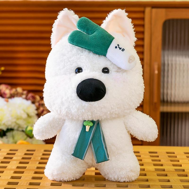 Simulated West Highland Plush Toys Children Sleeping with Puppy Doll Living Room Ornaments Claw Machine Boutique Doll