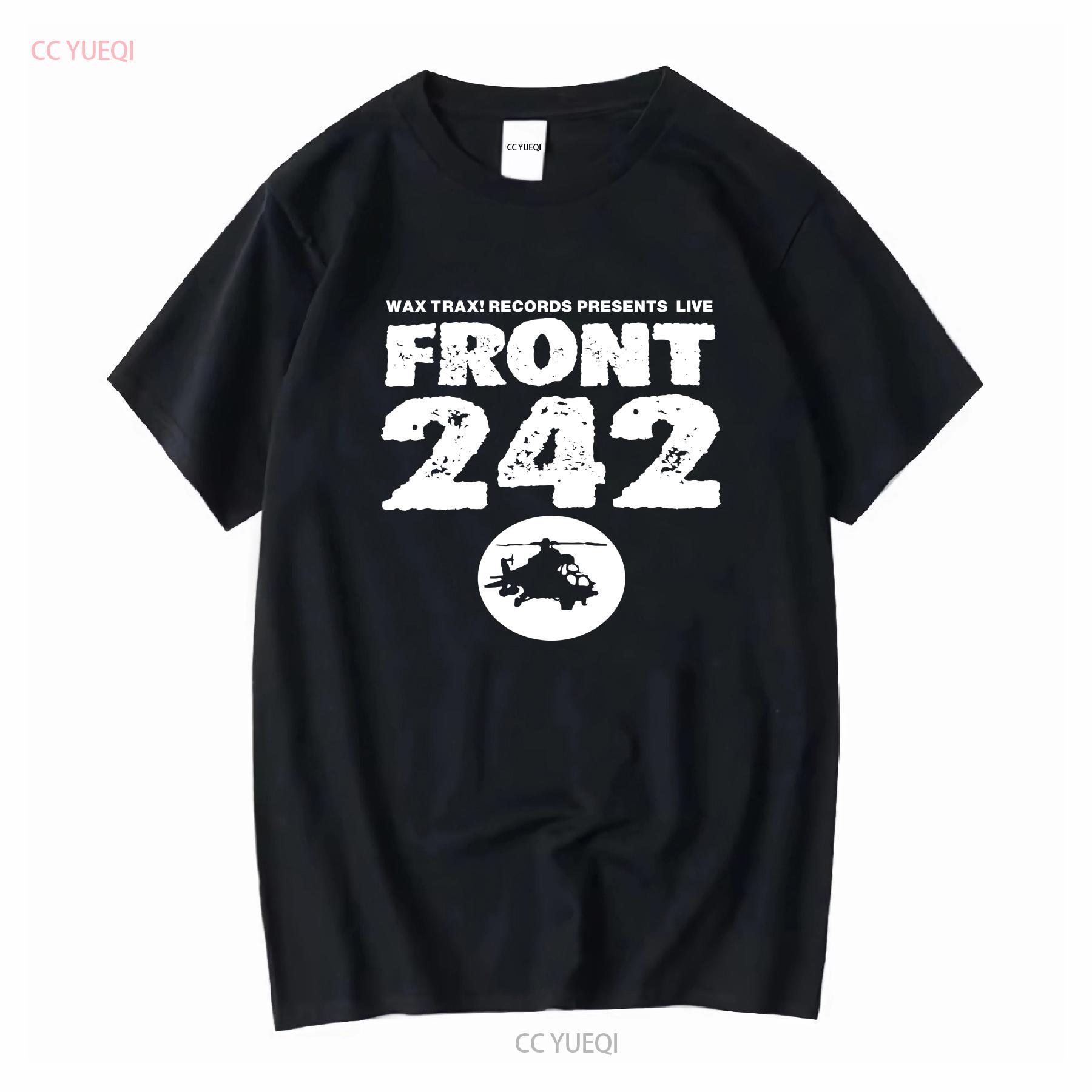 

Вінтажний Футболка Чорна Гурт Front 242 Світовий Тур Кантрі Музика vintage Прана модна графічна чоловіча Стильний топ для повсякденного носіння XL