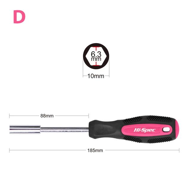 1/4 (6.35mm) Ratchet Screwdriver Bit Holder Handle Multifunctional Magnetic Bit Driver For Slotted Hex Torx Phillips Bit