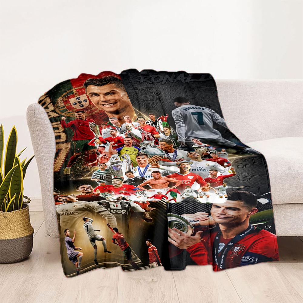 Cristiano Ronaldo 36 Blanket Ultra-Soft Great for Chair Office Chair Picnics All-Season Use Playful Design Birthday Christmas Gift Blanket