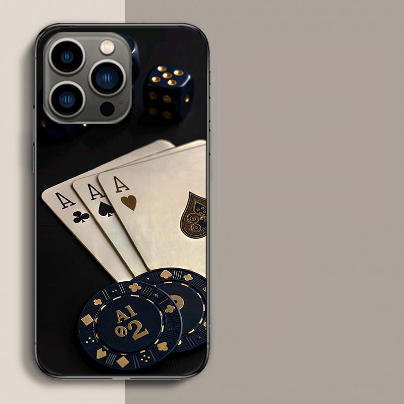 High-Stakes Eleganz Casino Luxe Handyhülle Für Iphone 17 Air 15 Pro 14 Plus 16 Pro Max 12 13 Mini 11 16E X XS Hülle Niedliche Fundas