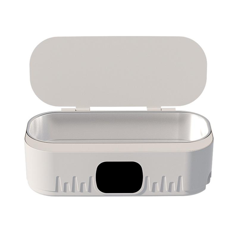 Mini Ultrasonic Household Cleaner High-Frequency Vibration Tool for Glasses Jewelry Tableware Deep Cleaning