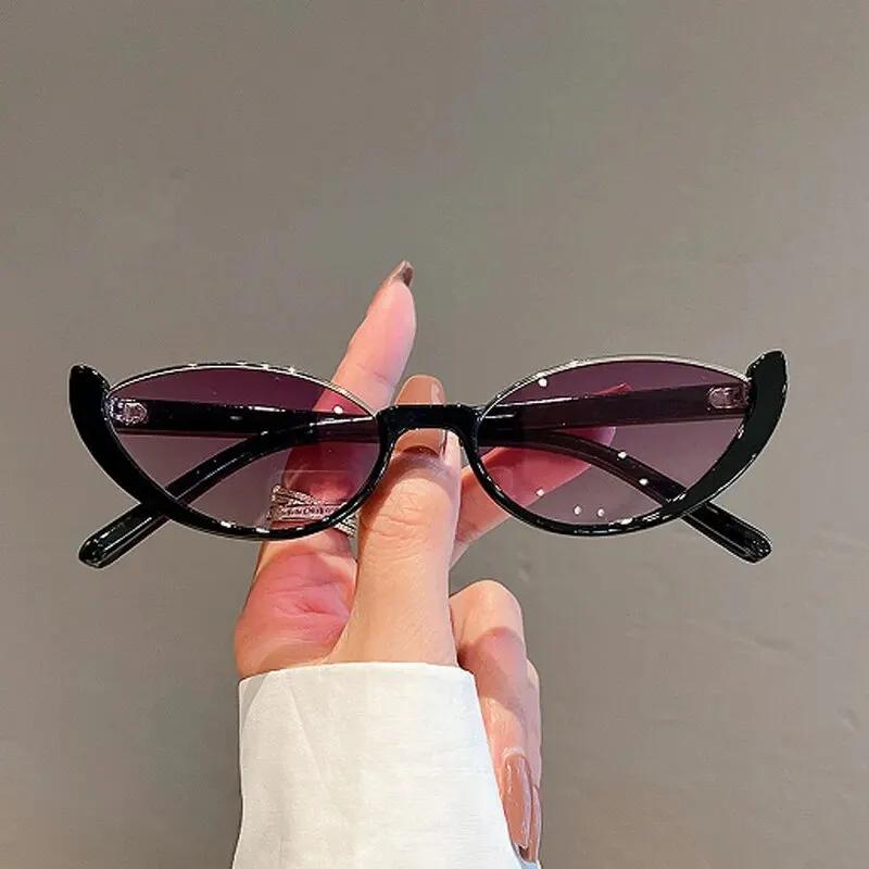 Half Frame Cat-eye Sunglasses Fashion Style Colored Women's Sunglasses Uv400 Fashion Shades Eyewear Summer Anti UV Sunglasses