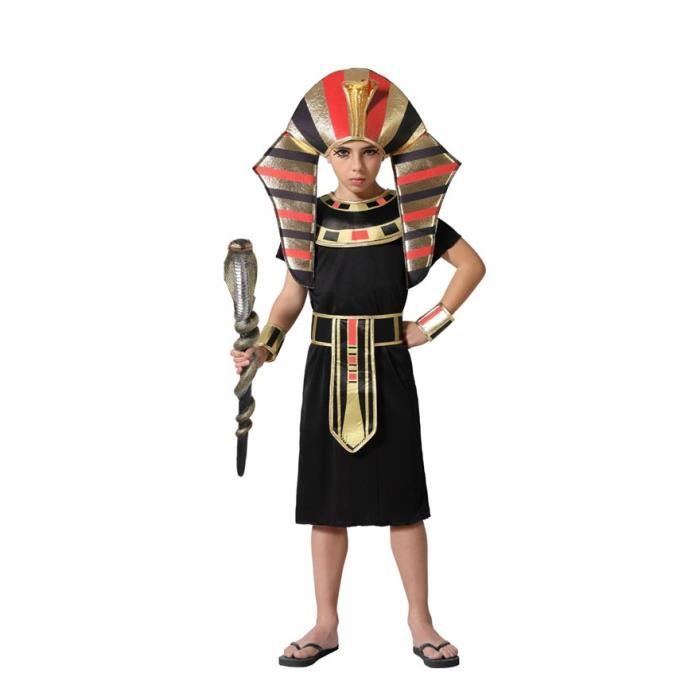 Déguisement de Pharaon sombre - ATOSA - 5-6 ans - Tunique, coiffe, ceinture - Mixte - Multicolor
