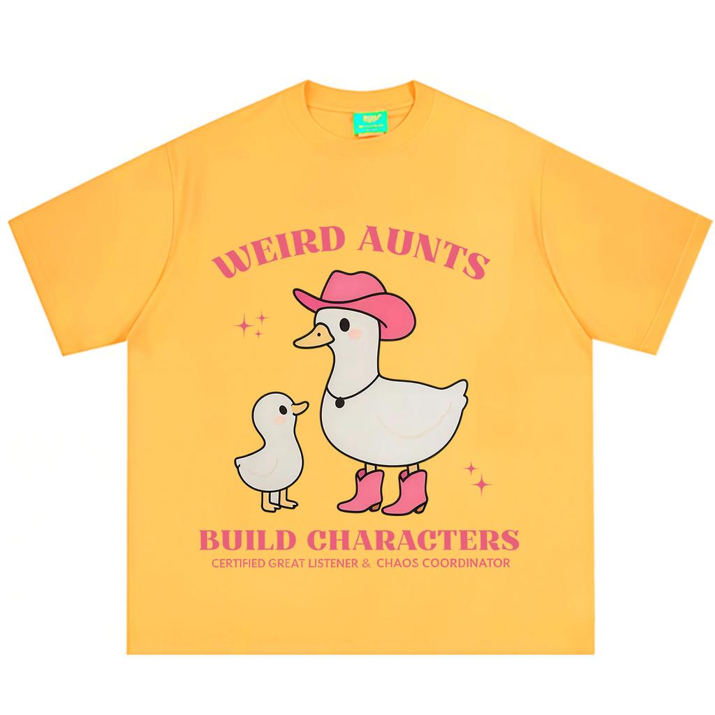 Aunt Goose Funny Duck Meme T Shirt Unisex Unisex Harajuku Fashion Tshirt Summer Shortsleeved Loose Casual Aesthetic Trend Tshirts