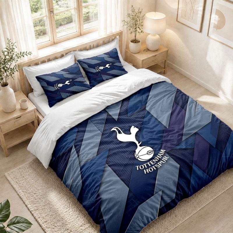 Bedding Set 1 Duvet Cover 2 Pillowcases Tottenham Hotspur Print Bedroom Home Decoration