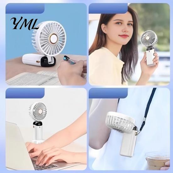 Compact Fan for Outdoor Use Portable Handheld Fan, Foldable Mini with Strong Wind, 3 Speed Cooling Travel Quiet Desk Office, USB Personal Office