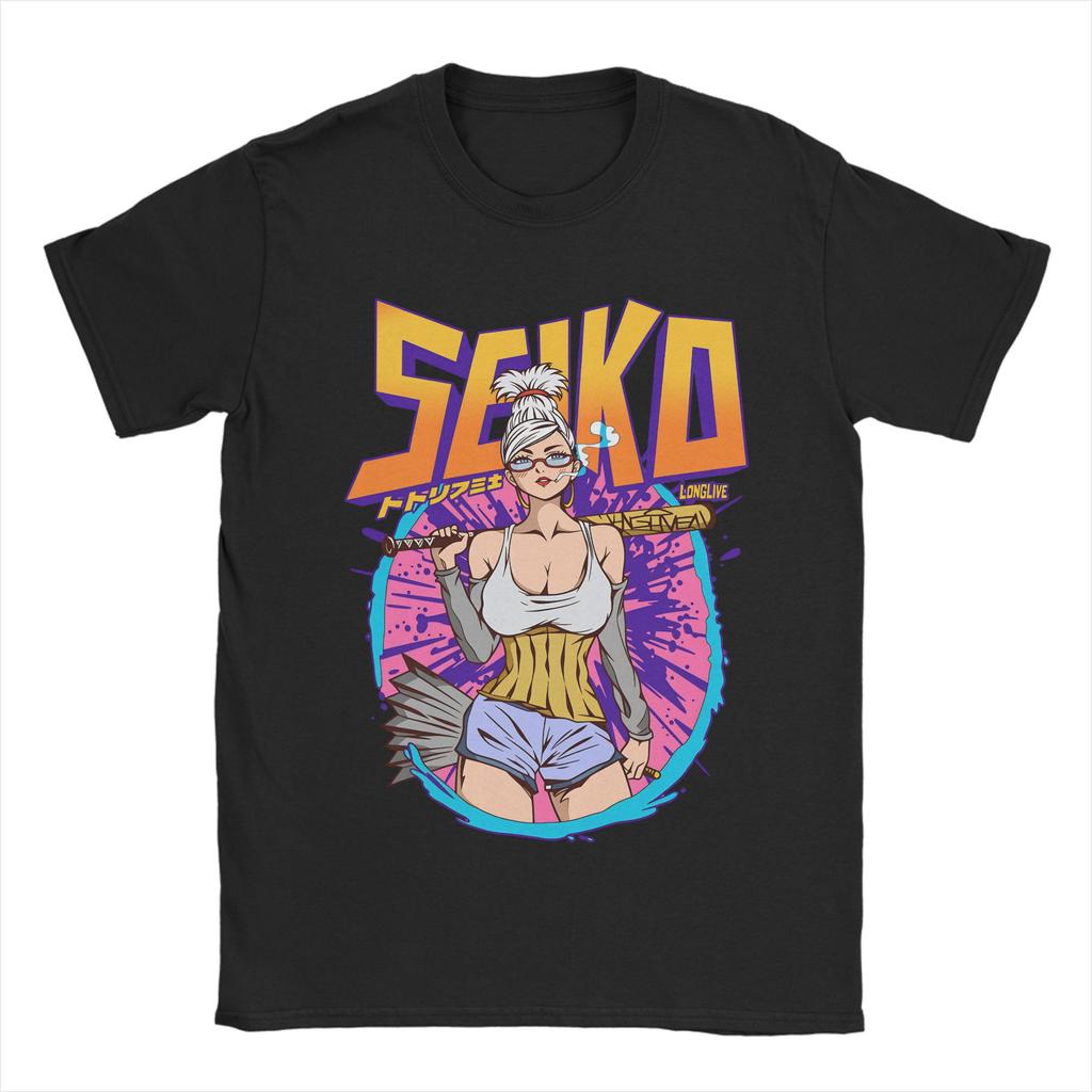 Japanese Anime Dandadan Mens T Shirt Vintage Tees Short Sleeve Crewneck TShirts Pure Cotton Big Size Tops