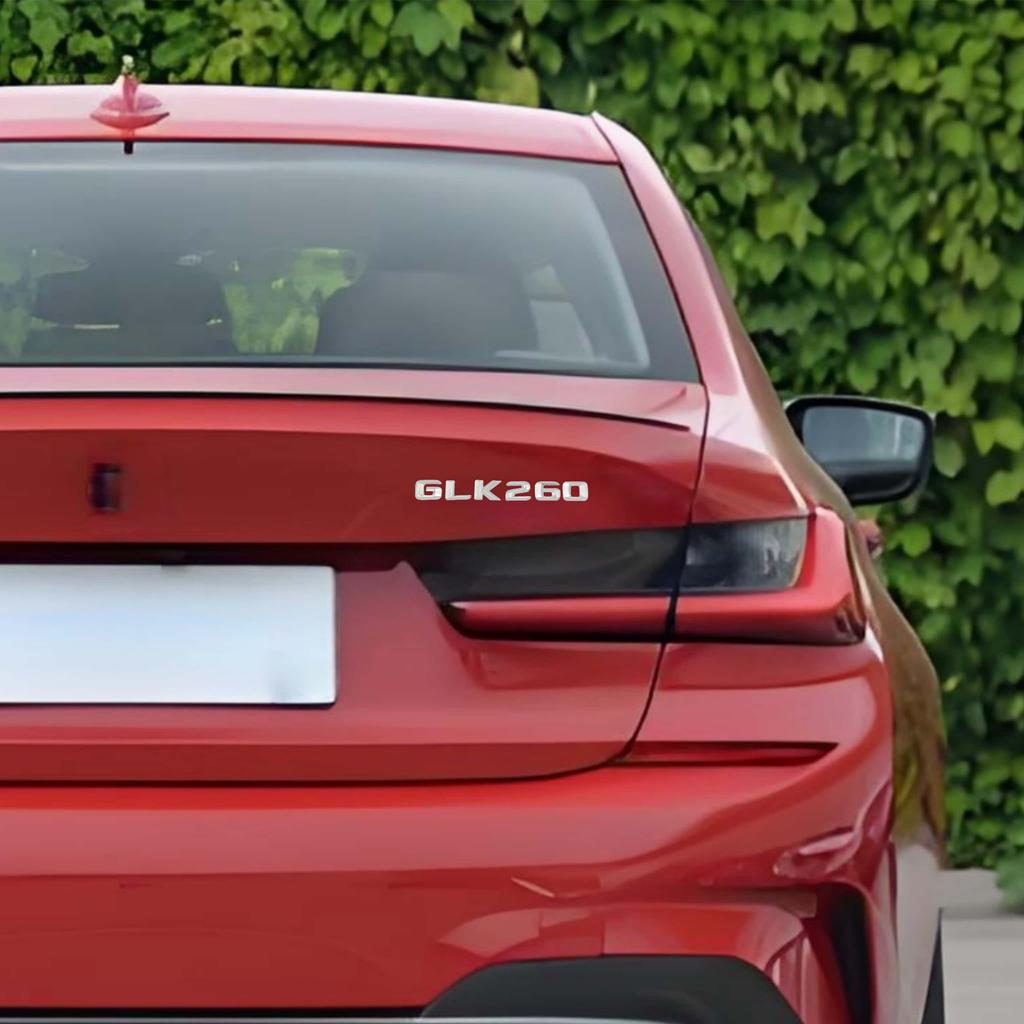 1pc 3d ABS GLK 260/300/350/400 Badge Sticker Car Rear Trunk Emblem Decal High-Quality Accessories