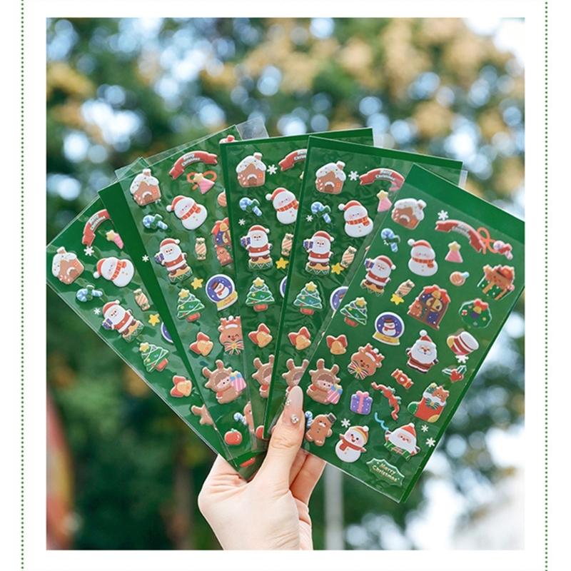 Cute Small Sticker for Kids & Adults, Reusable Tiny Sticker for Scrapbooking 3D Puffier Sticker Sheet Decorative Sticker