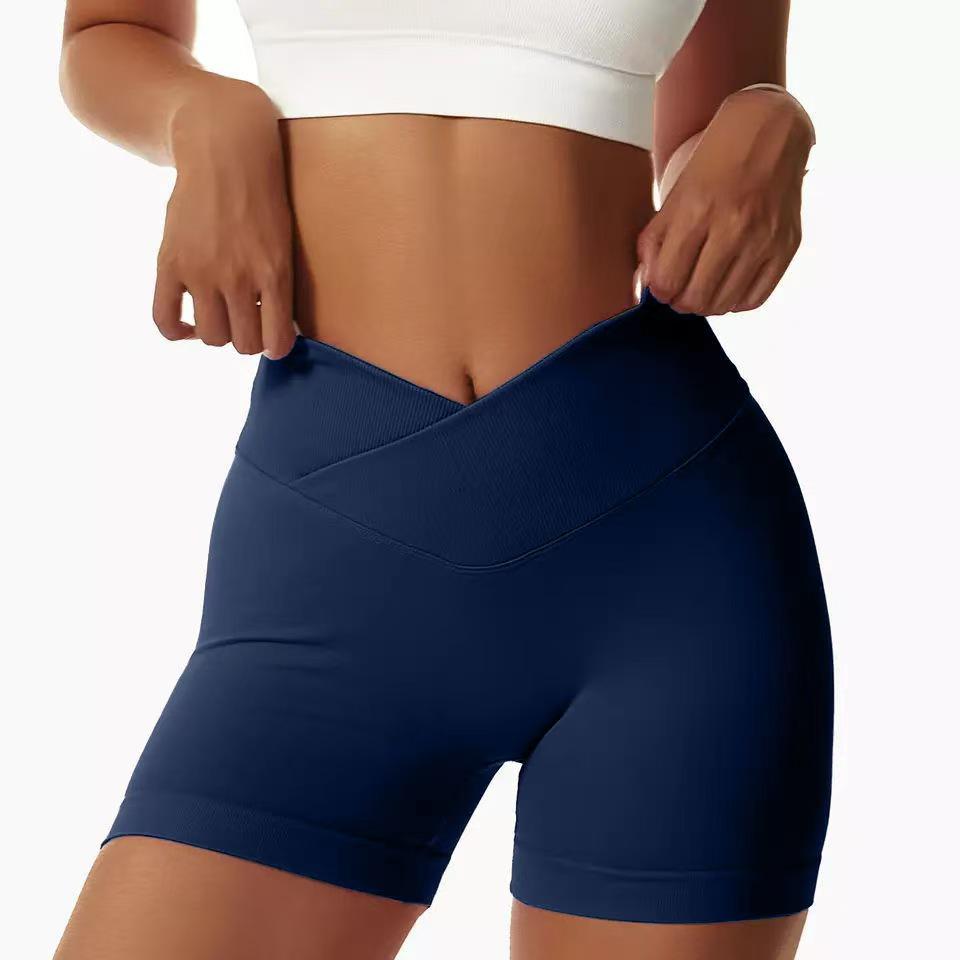 

Women s High Waist Seamless Yoga & Fitness Shorts - Peach Lift Design Small