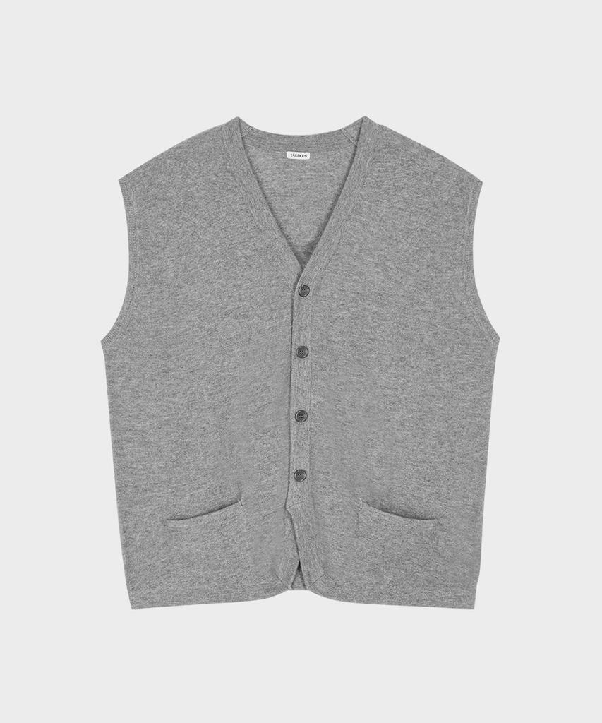 Teildeon Wool Cashmere Knit Vest Melange