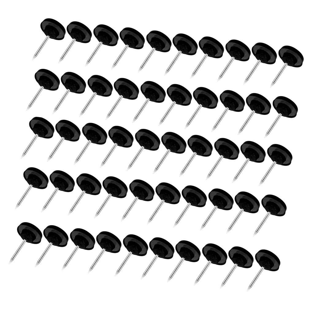 50/100Pcs Big Head Push Pins Plastic Flat Head Thumb Tacks Map Tacks Thumb Nails for Office School & Personal Use