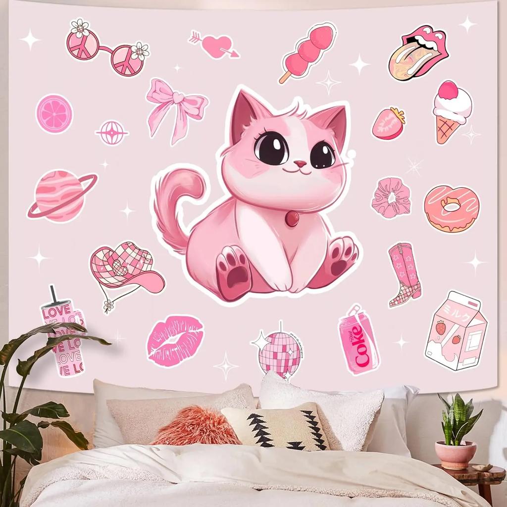 VIKAMA Bemaltes Glas Lebensbaum Wandteppich Vintage Bunte Blätter Böhmischer Kunststil Wohnzimmer Raum Heimdekoration