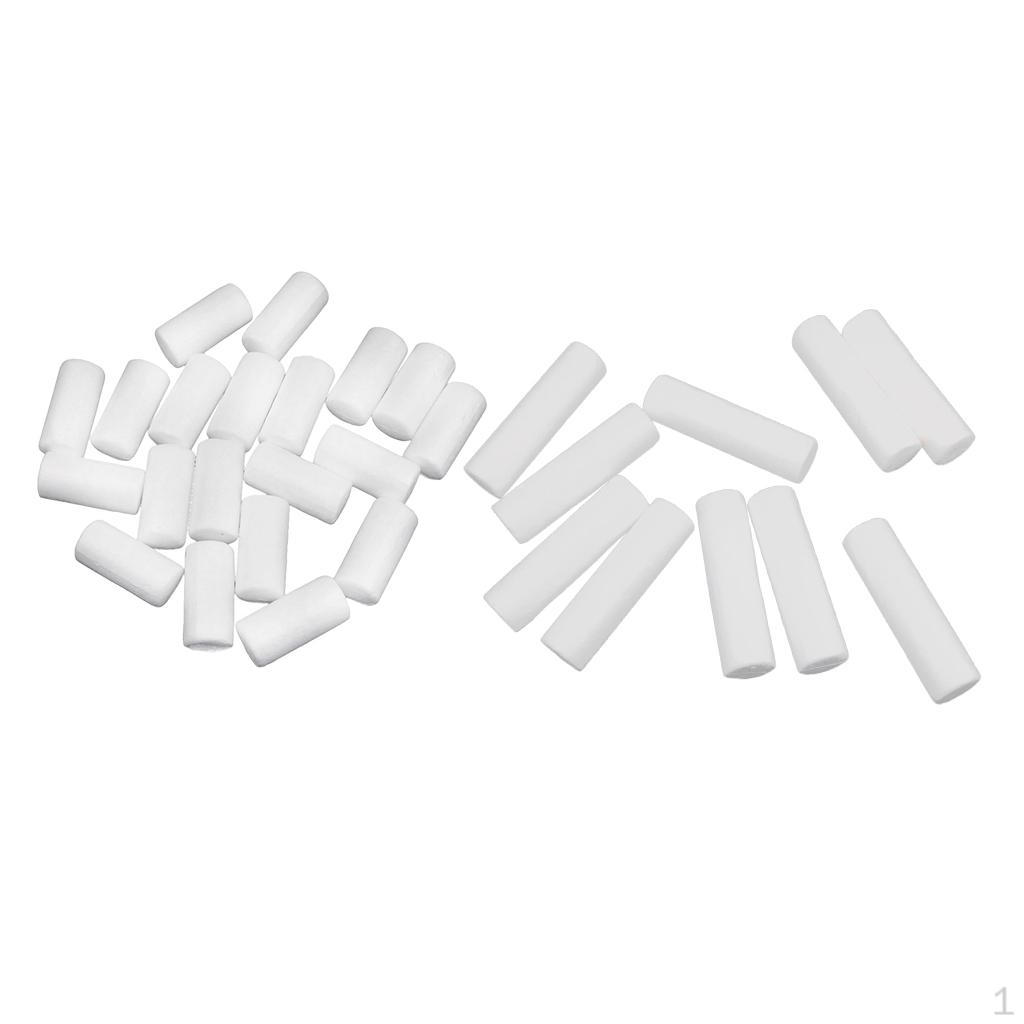 

30 Pieces Round Shape - White Foam Cylinder for DIY Projects