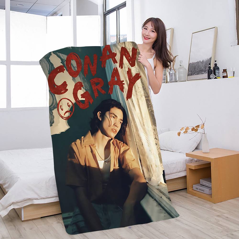 Coole Sängerin C-conan Gray Malerei Mikrofaserdecke Schnelltrocknende Strandtücher Übergröße Druck Super Saugfähige Handtuchdecke