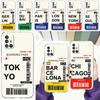 Case For Samsung A15 A13 A35 A55 A51 A71 A41 A31 A05 A17 A23 A25 A33 A53 A73 5G A07 4G Cover World City Travel Ticket New York