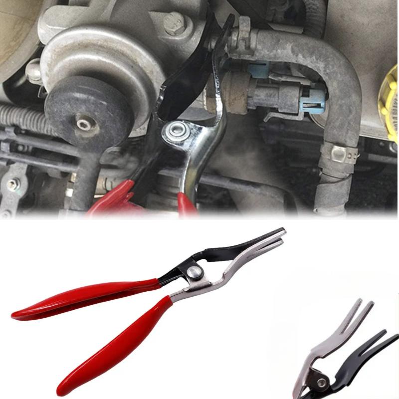 Auto Tubing Oil Pipe Separation Clamp Joint Tightening Pliers Fuel Filters Hose Tube Buckle Removal Tools Car Pipe Tools