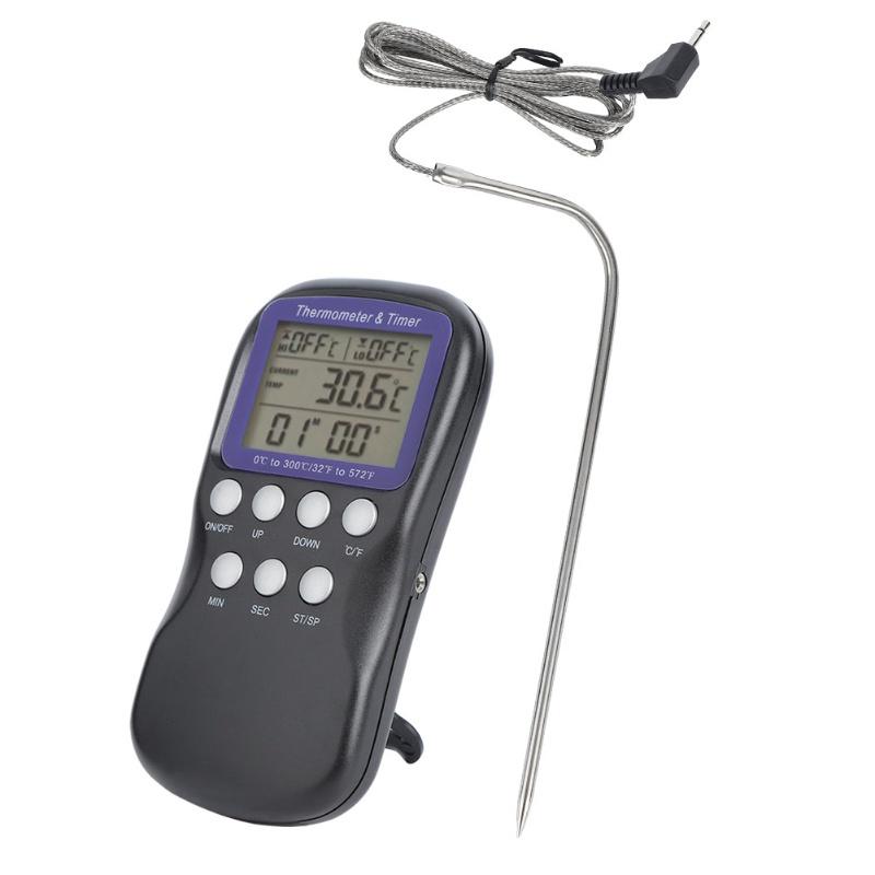 Digital Electric Food Thermometer For Oven Barbecue Grill Cooking Kitchen Accessory