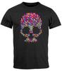 Herren 100% Baumwolle T-Shirt Herren Tees Oberteil Totenkopf Design prin100% Baumwolle T-Shirt Herren Tees Oberteil minimalistischer Kunstdruck Mode-